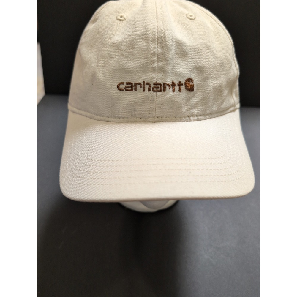 Carhartt Women's Canvas Embroidered Graphic Cap Undyed Ecru